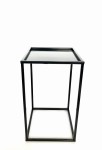 Kwietnik metalowy czarny 40 cm stojący