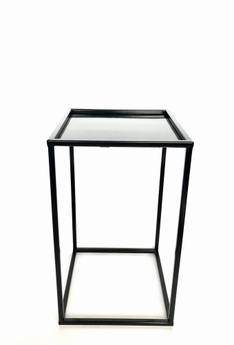 Kwietnik metalowy czarny 40 cm stojący