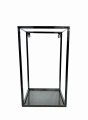 Kwietnik metalowy czarny 40 cm wiszący