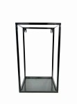 Kwietnik metalowy czarny 40 cm wiszący