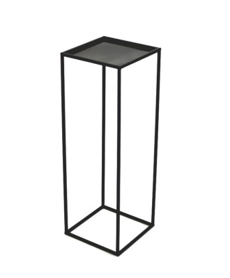 Kwietnik metalowy czarny 70 cm