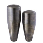 Czarny aluminiowy wazon PTMD Michael